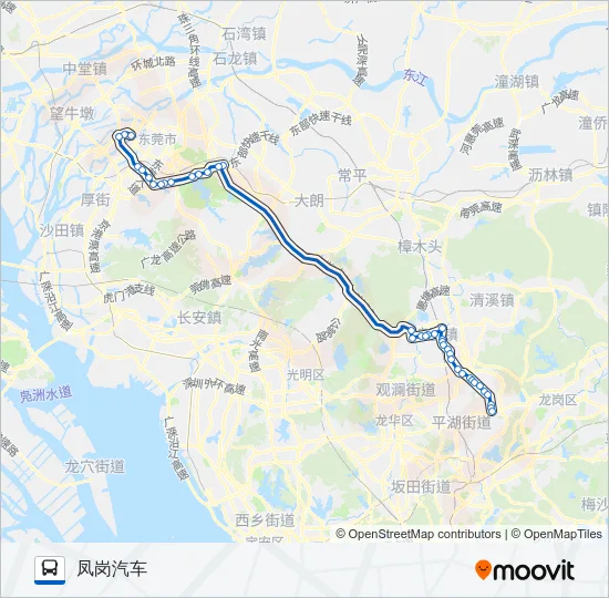 公交快线5路 Bus Line Map