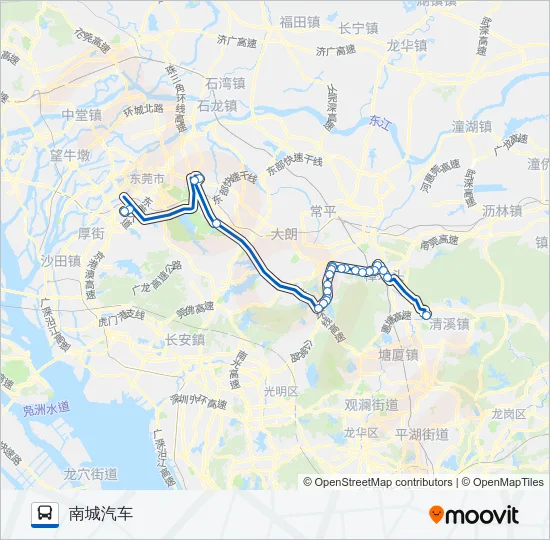 公交快线6路 Bus Line Map