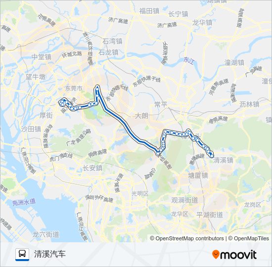 公交快线6路 bus Line Map