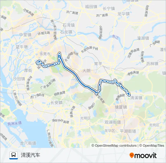 公交快线6路 Bus Line Map