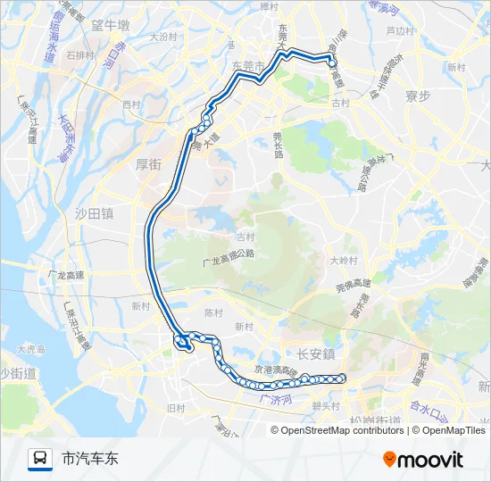 公交快线8路 Bus Line Map