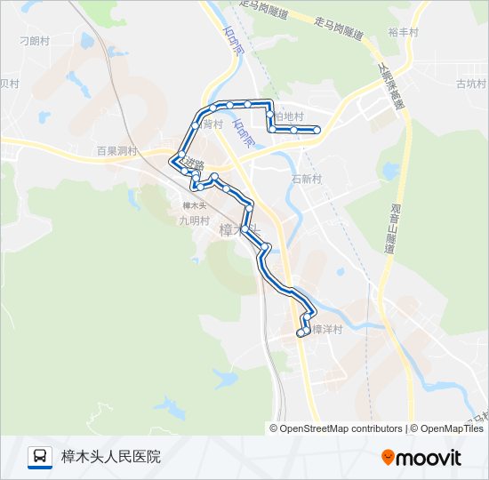 公交樟木头12路的线路图