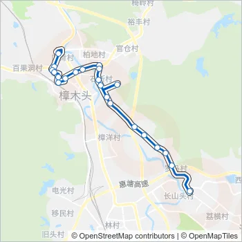 樟木头16路 Bus Line Map