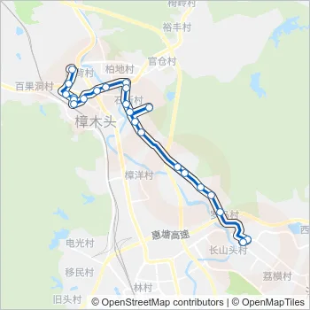 樟木头16路 Bus Line Map