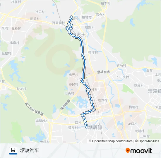 樟木头23路 Bus Line Map