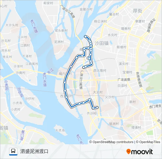 沙田2路空调 Bus Line Map