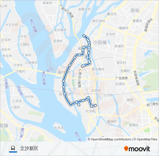 沙田2路空调 Bus Line Map
