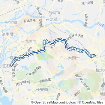 跨区快线A3 Bus Line Map