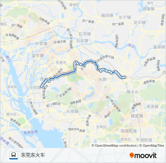 跨区快线A3 Bus Line Map