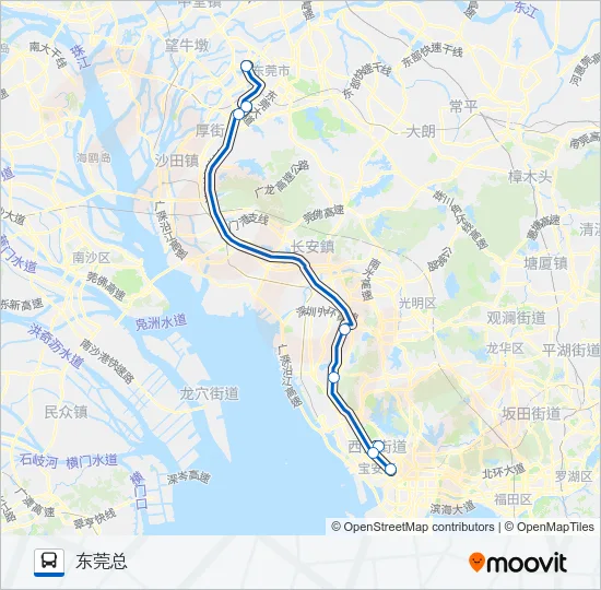 高速长28路 Bus Line Map