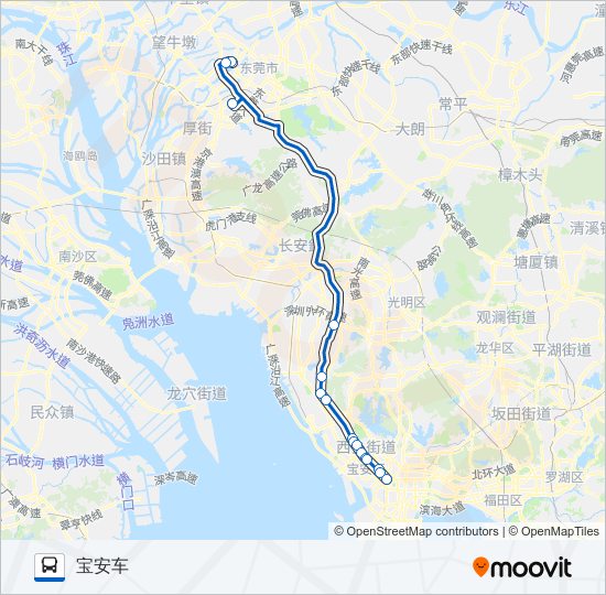 高速长28路 bus Line Map