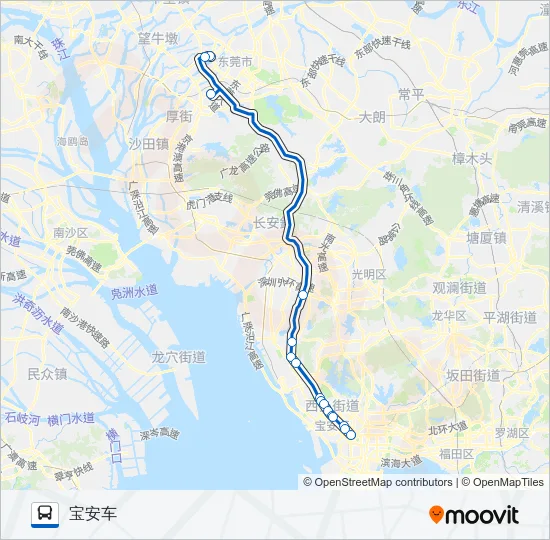 高速长28路 Bus Line Map