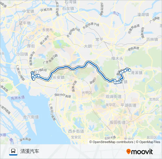 公交快线15路 Bus Line Map