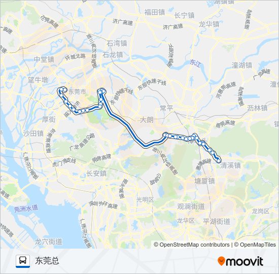 公交快线16路 bus Line Map