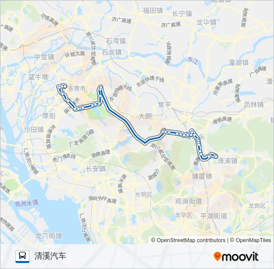公交快线16路 Bus Line Map