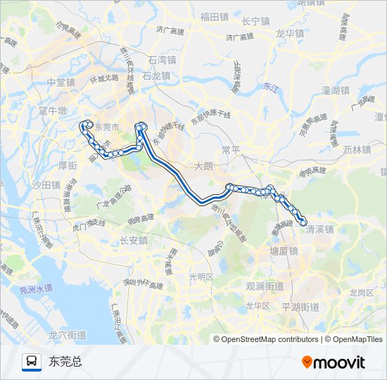公交公交快16路路的线路图