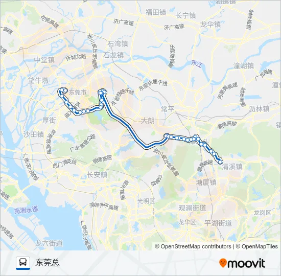公交快线16路 Bus Line Map