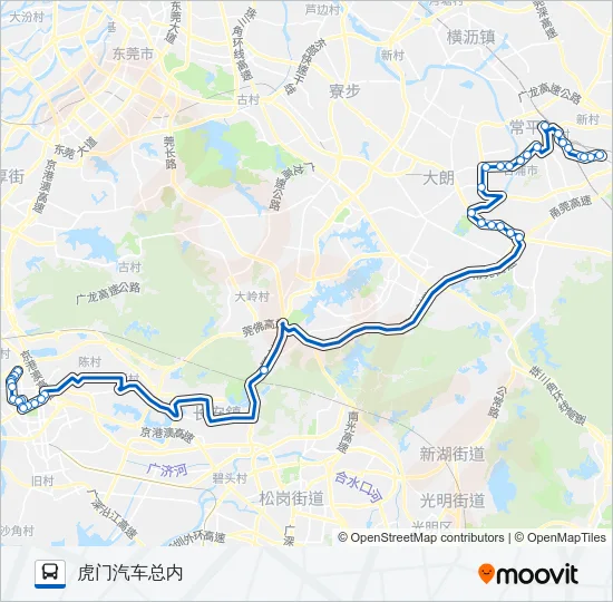 公交公交快12号线路的线路图