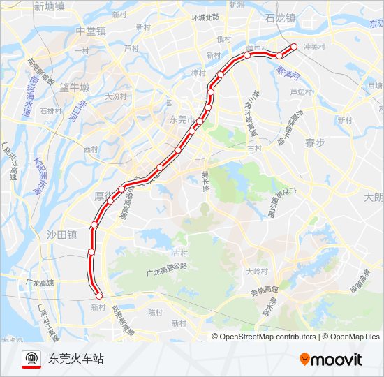 地铁2号路的线路图