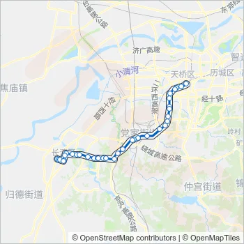 济长巴士3路 Bus Line Map