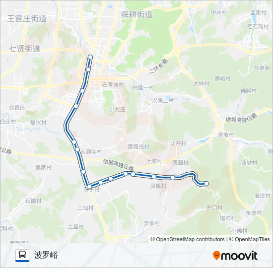 K60路 Bus Line Map