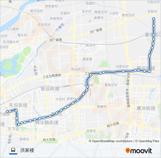 K10路 bus Line Map