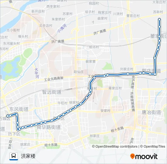K10路 Bus Line Map