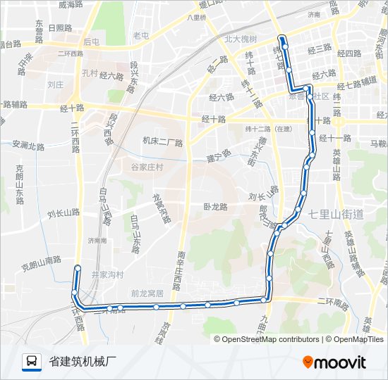 公交K74路的线路图