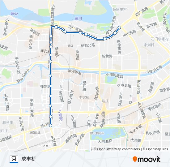 公交K111路的线路图