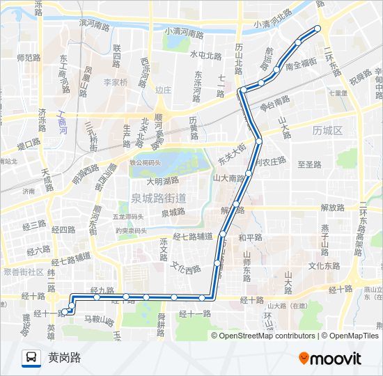 公交BRT-3号路的线路图