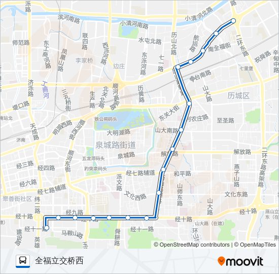 公交BRT-3号路的线路图