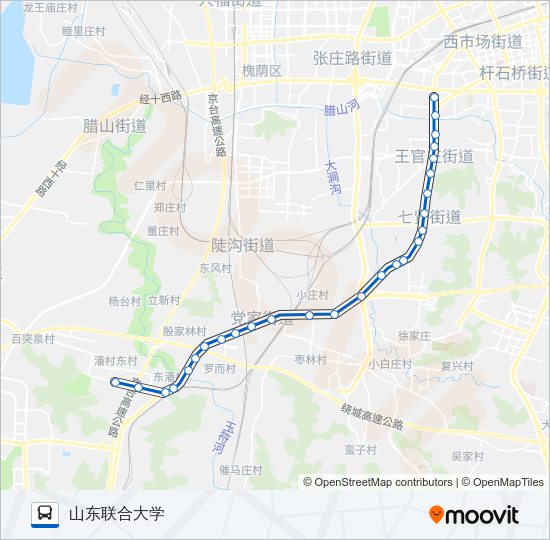 公交K86路的线路图