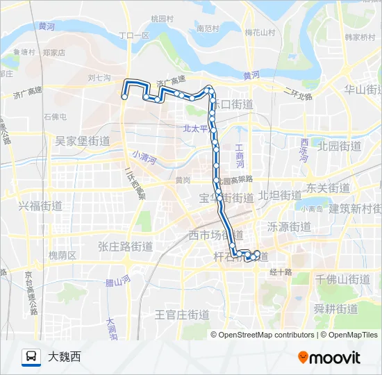 K127路 Bus Line Map