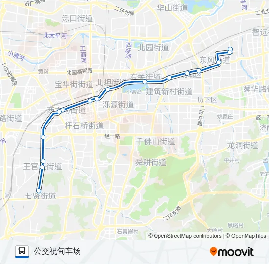 T201路高峰通勤快巴 Bus Line Map