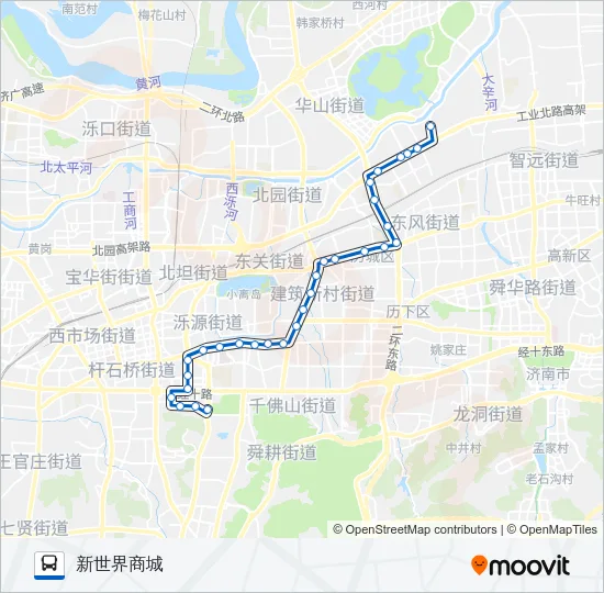K165路 Bus Line Map