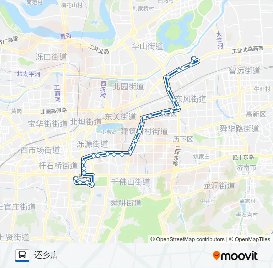 K165路 Bus Line Map