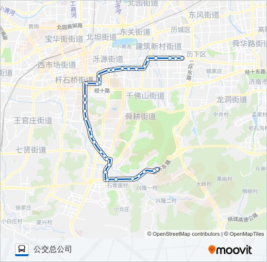 B52路 bus Line Map