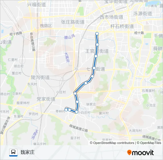 K153路 Bus Line Map