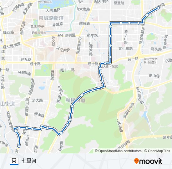 公交K137路的线路图