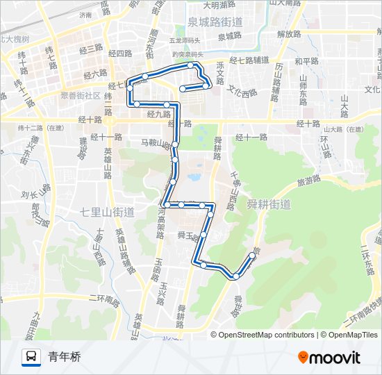 公交K28路的线路图