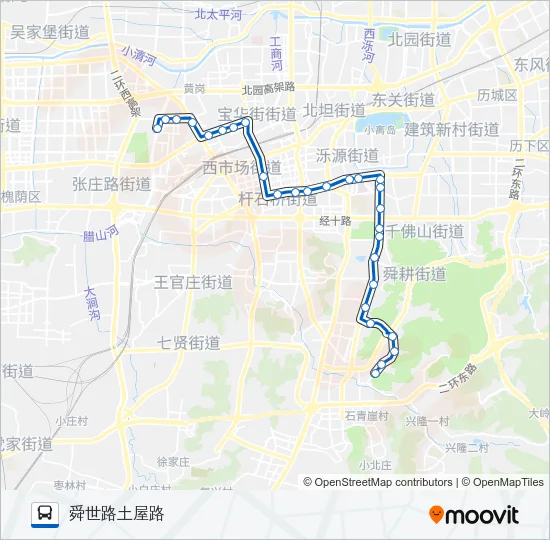 B100路 Bus Line Map
