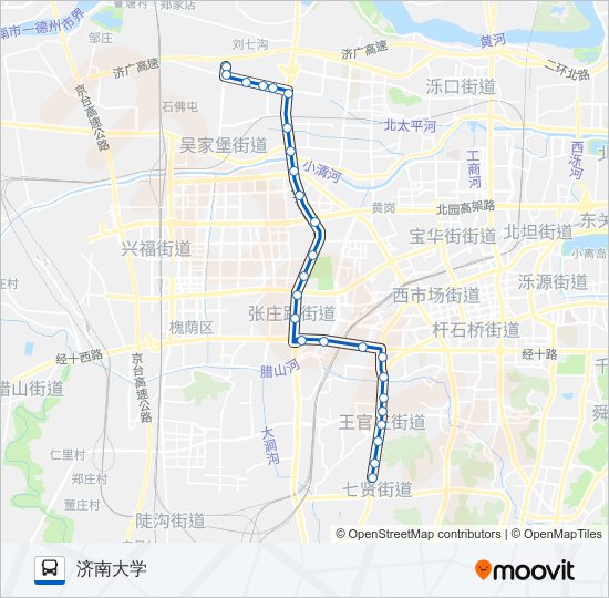 BRT-7号线 bus Line Map