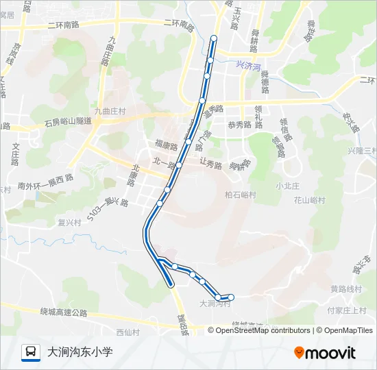 K17路 Bus Line Map
