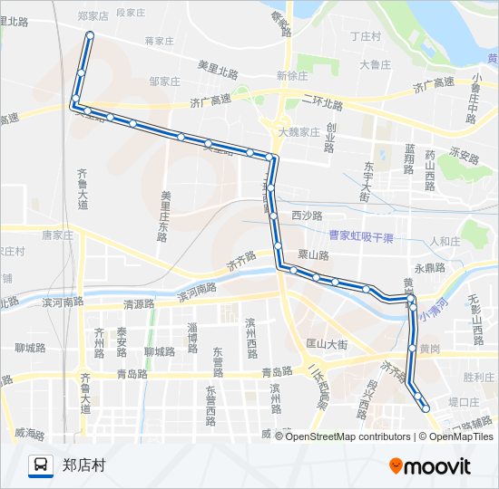 K132路 bus Line Map