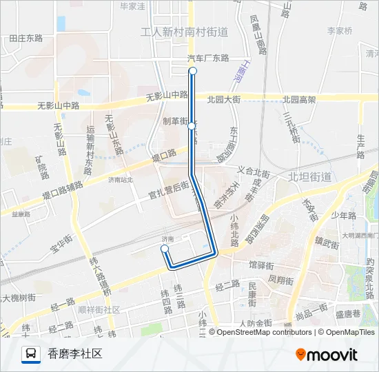 501路 Bus Line Map