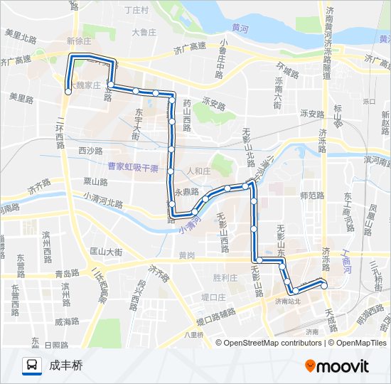 K140路 bus Line Map
