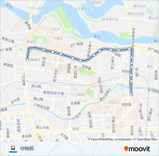 公交K114路的线路图