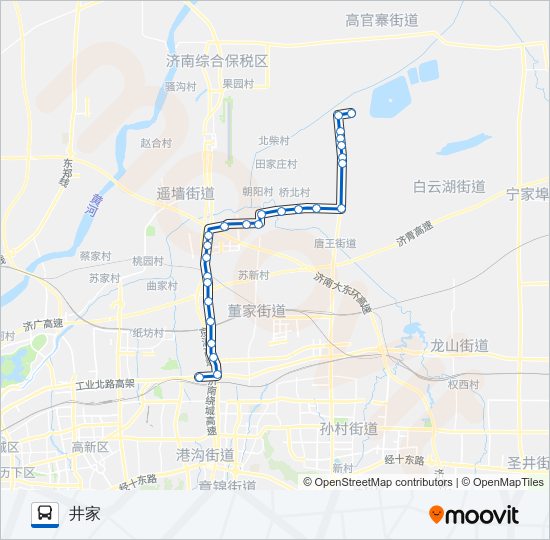 公交B327路的线路图