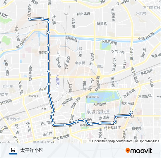 公交5路的线路图