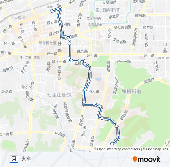 公交34路的线路图
